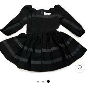 The Middle Daughter Black Velvet Dress